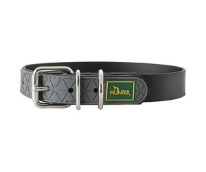 Hunter - Collar Convenience - Dog collar size Halsumfang 42-50 cm - Breite 2,5 cm, black