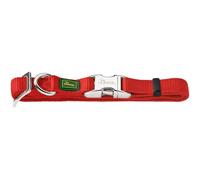 HUNTER Vario Basic Alu-Strong Dog Collar - Red - Size XL: 45-65cm Neck Circumference