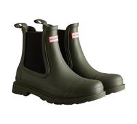 Hunter Commando Rubber Mens Dark Olive Wellington Boots - Green - Size UK 12