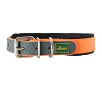 Hunter - Convenience Comfort Collar - Dog collar size 60 x 2,5 cm - für Halsumfang 47-55 cm, orange