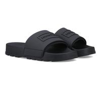 Hunter Core Embossed Slider Synthetic Black Slides UK 9