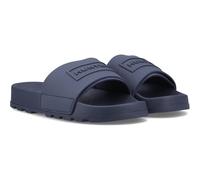 Hunter Core Embossed Slider Synthetic Hunter Navy Slides UK 12