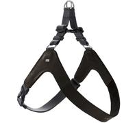 HUNTER Dimaro Dog Harness, Colour: Black, Soft and Robust Cowhide Leather, Excellent Fit, Easy to Put on, Fully Adjustable, Ideal for Puppies and Head-shy Dogs, Size: M