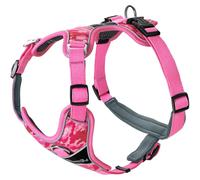 Hunter Divo Camouflage Harness in Pink, Ergonomically Shaped, Adjustable to 5 Positions, with Aluminium Buckles, Breathable Padded, 3M Scotchlite