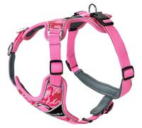 HUNTER Divo Camouflage Harness in Pink, Ergonomically Shaped, Adjustable to 5 Positions, with Aluminium Buckles, Breathable Padded, 3M Scotchlite Reflective, Size: L