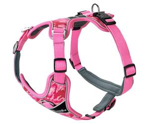Hunter Divo Camouflage Harness in Pink, Ergonomically Shaped, Adjustable to 5 Positions, with Aluminium Buckles, Breathable Padded, 3M Scotchlite Reflective, Size: L-XL