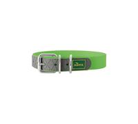 HUNTER dog collar in apple green plastic size S
