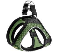 Hunter - Dog harness Hilo Comfort. S-M, green - (401673969800) | 3D mesh material, step-in harness, reflective elements, pleasantly light, modern design, colour: lime green, size: S-M
