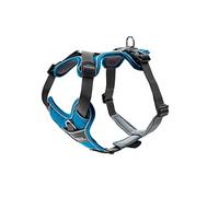 Hunter - Harness Divo - Dog harness size Hals 46-67 cm, Bauch 79-107 cm - Breite 2,5 cm, lightblue /grey