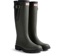 Hunter Downpour Adjustable Boot Rubber Mens Dark Olive/Black Wellington Boots - Green - Size UK 11