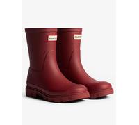 Hunter Downpour Short Wellington Boot- Dark Red, Dark Red, Size 3, Women Dark Red