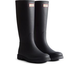 Hunter Downpour Tall Boot Rubber Womens Black Wellington Boots - Size UK 12