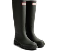 Hunter Downpour Tall Boot Rubber Womens Dark Olive Wellington Boots - Green