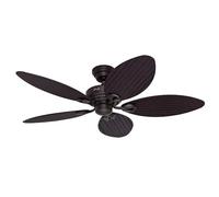 HUNTER FAN Ceiling Fan Bayview 137 cm Indoor and Outdoor, and Pull Chain, New Bronze, 5 Reversible Blades Antique Dark and Antique Dark Ideal for Summer or Winter, Model 24993