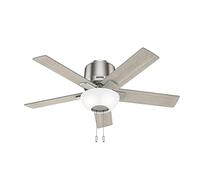 Hunter Fan Company 51587 Fitzgerald Ceiling Fan, 44, Nickel