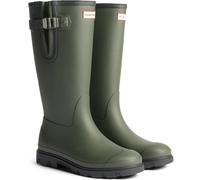 Hunter Field Downpour Boot Rubber Women's Dark Olive/Black Wellington Boots UK 4