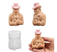 Hunter Figure Silicone Mold for Soap Making and Holiday Decorations Epoxy Resin Making Cast