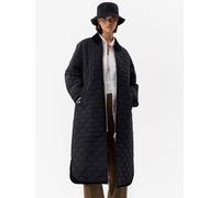 Hunter Fionn Long Quilted Coat, Black, Size Xs, Women Black