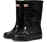 Hunter Childrens Unisex Giant Glitter Kids Black Wellington Boots - Size UK 4 Infant