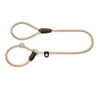 Hunter Freestyle 46499 Retriever Leash 8 / 170 | Integrated collar, fully adjustable, robust rope with leather tips, colour: beige, size: 8/170
