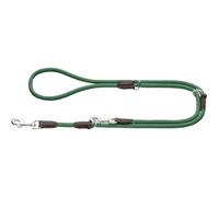HUNTER Freestyle Adjustable Dog Lead Colour: Dark Green, Robust and Weatherproof, 3-Way Adjustable, Rope with Polyamide Core, Soft in the Hand, Easy to Clean, Size: 08/200