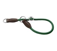 HUNTER Freestyle Dressage Collar, Colour: Dark Green, Durable Rope with Polyamide Core, Soft & Robust, Weatherproof & Easy to Clean, Ideal for Training and Everyday Use, Size: S