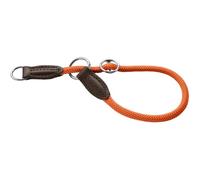 HUNTER Freestyle Dressage Collar Orange Durable Rope with Polyamide Core, Soft & Robust, Weatherproof & Easy to Clean, Ideal for Training and Everyday Use, Size: S-M