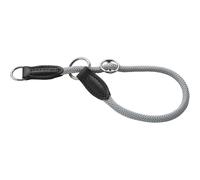 HUNTER Freestyle Eby Dressage Collar Freestyle Eiby, Colour: Grey, Freestyle Adjustable, Soft Threading Material, with Pull Stop, Robust and Durable,