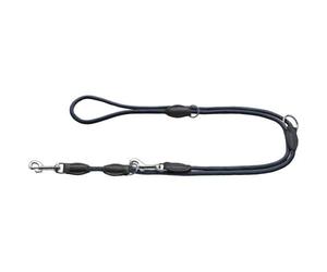 HUNTER Freestyle EIBY Adjustable Dog Lead Blue Robust and Weatherproof 3-Way Adjustable Rope with Polyamide Core Soft in the Hand Easy Care Size 8/200