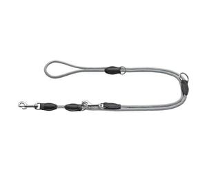 HUNTER Freestyle EIBY Adjustable Dog Lead Grey Robust and Weatherproof 3-Way Adjustable Rope with Polyamide Core Soft in the Hand Easy Care Size 10/200