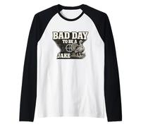 Hunter Funny Turkey Hunting Bad Day to Be A Jake Raglan Baseball Tee