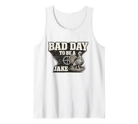 Hunter Funny Turkey Hunting Bad Day to Be A Jake Tank Top