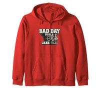Hunter Funny Turkey Hunting Bad Day to Be A Jake Zip Hoodie