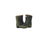 Hunter Gardener Short Wellington Boot Dark Olive/Clay