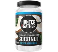 Hunter & Gather 100% Organic Cold Pressed Extra Virgin Coconut Oil 1l. Without Sugar, Cereals, Seeds and Palm Oil