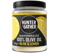 Hunter & Gather Olive and Lemon Olive Oil Mayonnaise 250g | Made with Olive Oil & British Free Range Egg Yolk | Paleo, Keto, Sugar and Gluten Free Olive Oil Mayo | Free from Artificial Flavourings