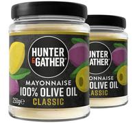 Hunter & Gather Olive Oil Mayonnaise 2 x 250g | Made with Olive Oil & British Free Range Egg Yolk | Paleo, Keto, Sugar and Gluten Free Olive Oil Mayo