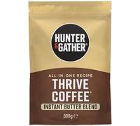 Hunter & Gather Thrive Coffee 300g Instant Bulletproof All-In-One Recipe | With Organic MCT Powder, Grass-Fed Butter and Arabica Coffee I Keto I Mycotoxin Free