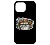 Hunter Gatherer Griller Master Carnivore Diet Funny BBQ Meat Case for iPhone 16 Pro Max