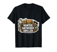 Hunter Gatherer Griller Master Carnivore Diet Funny BBQ Meat T-Shirt