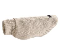 Hunter GENEVA Dog Jumper, Colour: Beige, Knitted Jumper for Cold Days, Soft, Cuddly, Recycled Polyester, Washable, Turn-Over Neck Collar, High Elasticity, Size: 55