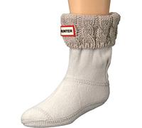 HUNTER Girls' Kids 6stitch Cable Sock - beige - Medium