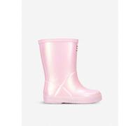 Hunter Girls Pale Pink Kids Original First Classic Rubber Wellington Boots 2-6 Years Eur 28 / 10 Uk