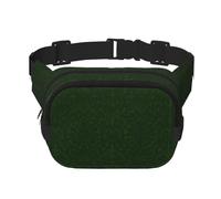 Hunter Green Floral Petals Pattern Fanny Pack Belt Bag for Women and Men, Fashionable Waist Pack for Traveling, Hiking