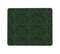 Hunter Green Floral Petals Pattern Mouse Pad Waterproof Gaming Mousepad for Office Computer Mousepads for Desk Pad with Non-Slip Rubber Base Washable Cloth Mouse Mat 8.3 x 10.3 in