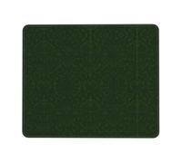 Hunter Green Floral Petals Pattern Non-Slip Rubber Base Mouse Pad with Lock Edge, Large Extended Desk Mat for Enhanced Game Work