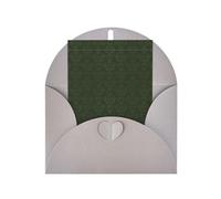 Hunter Green Floral Petals Pattern Patterned Gray holiday cards, thank you cards for anniversaries and birthdays