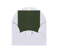 Hunter Green Floral Petals Pattern Patterned White holiday cards, thank you cards for anniversaries and birthdays