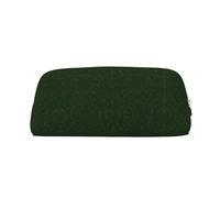 Hunter Green Floral Petals Pattern Pen Case Pencil Case Cosmetic Bag Office Storage Bag Pouch Holder Daily Storage