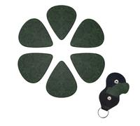 Hunter Green Floral Petals Pattern Print Guitar Picks 6 Pack Guitar Plectrums with Pick Holders Bass Picks For Acoustic Guitar Bass Electric Ukulele Includes 0.46mm, 0.71mm, 0.96mm